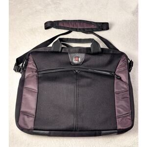 Swiss Gear Wenger padded laptop bag briefcase shoulder strap 18" x 13" black